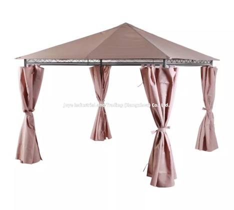 Madrid 3x3m Full Steel Garden Gazebo With Side Wall
