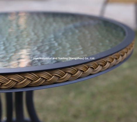 3pcs Rattan Chair and Coffee Table Bistro Set