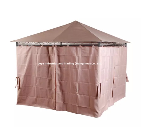 Madrid 3x3m Full Steel Garden Gazebo With Side Wall
