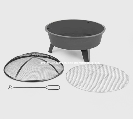 Wood Burning Steel Round Fire Pit
