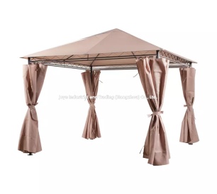 Madrid 3x3m Full Steel Garden Gazebo With Side Wall