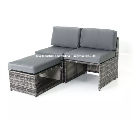 Timra 3pcs Steel Rattan Lounge Set with Cushions