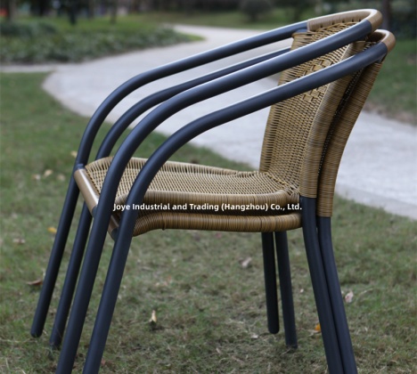 3pcs Rattan Chair and Coffee Table Bistro Set