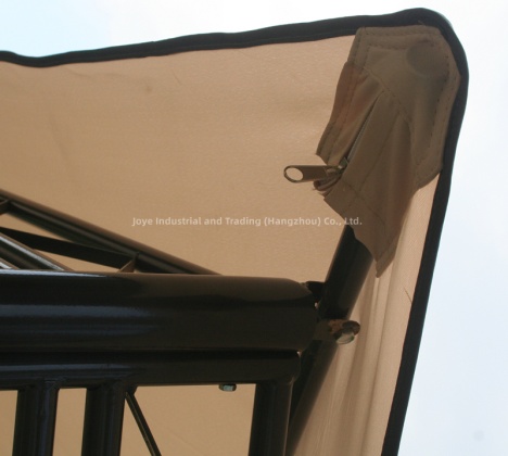 Madrid 3x3m Full Steel Garden Gazebo With Side Wall