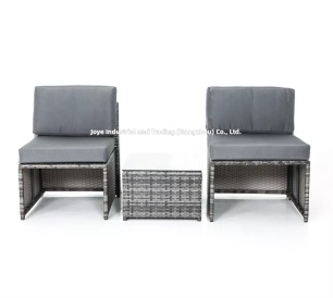 Timra 3pcs Steel Rattan Lounge Set with Cushions