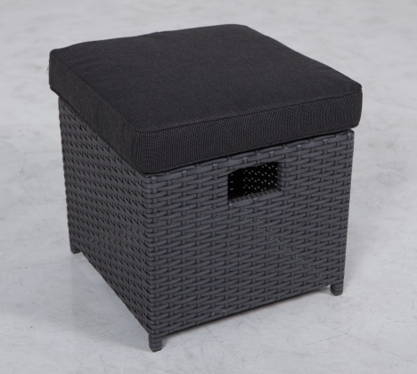 Barcelona Outdoor Small Balcony Rattan Effect KD 6 Seater Corner Sofa Wicker Furniture with Ottoman for Garden Patio
