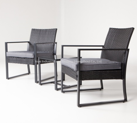 Milton Steel Frame Rattan 3pcs Balcony Set