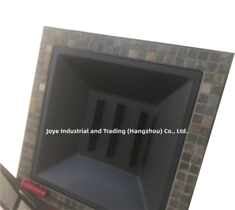 Mosaic Top Steel Square Fire Pit