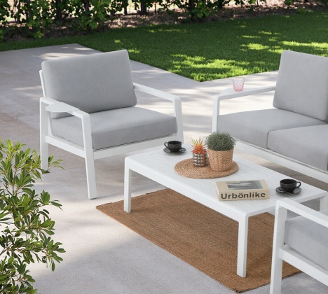 Greenville KD Aluminum 4pcs Sofa Set