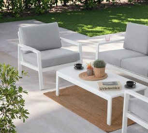 Greenville KD Aluminum 4pcs Sofa Set