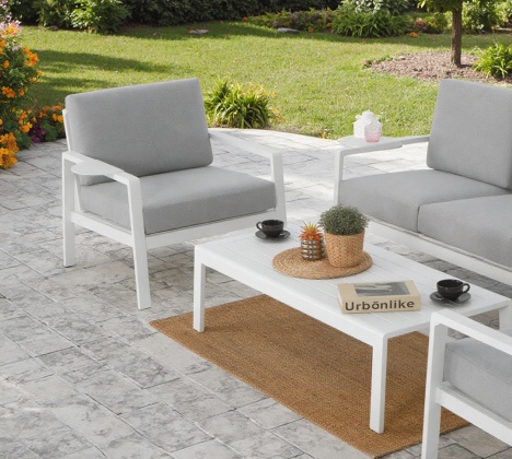 Greenville KD Aluminum 4pcs Sofa Set