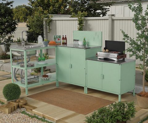 Outdoor kitchen set