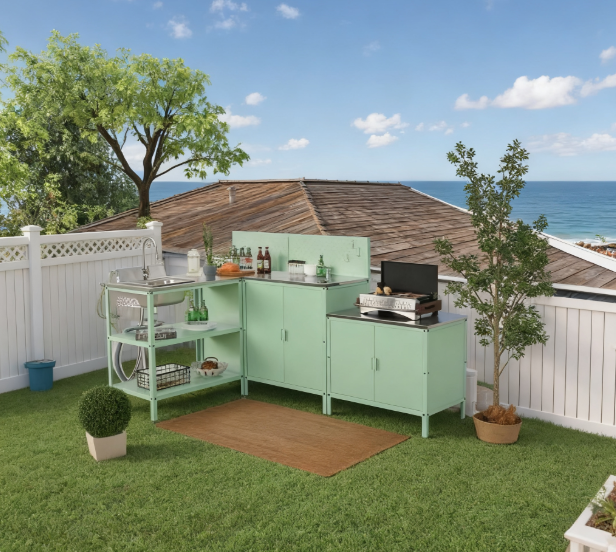 Mesola Steel Outdoor Kitchen Set
