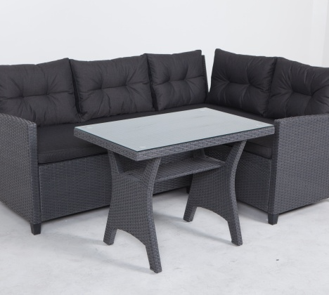 Barcelona Outdoor Small Balcony Rattan Effect