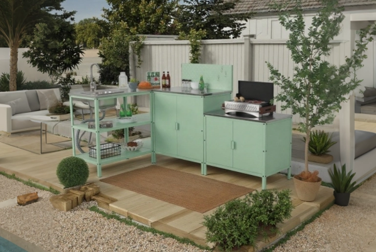 Mesola Steel Outdoor Kitchen Set