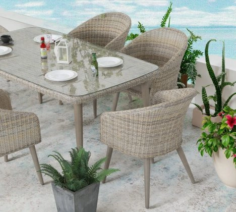 Capri 7pcs Rattan Dining Set
