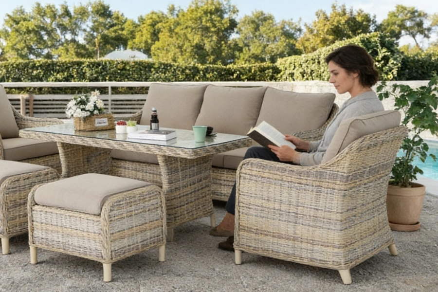 New Goteborg 6pcs Rattan Sofa Set