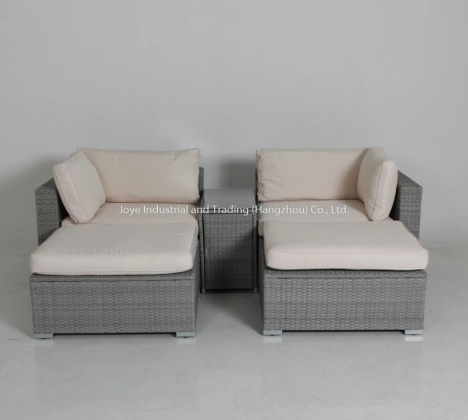 Wood vs rattan outdoor furniture comparison on patio