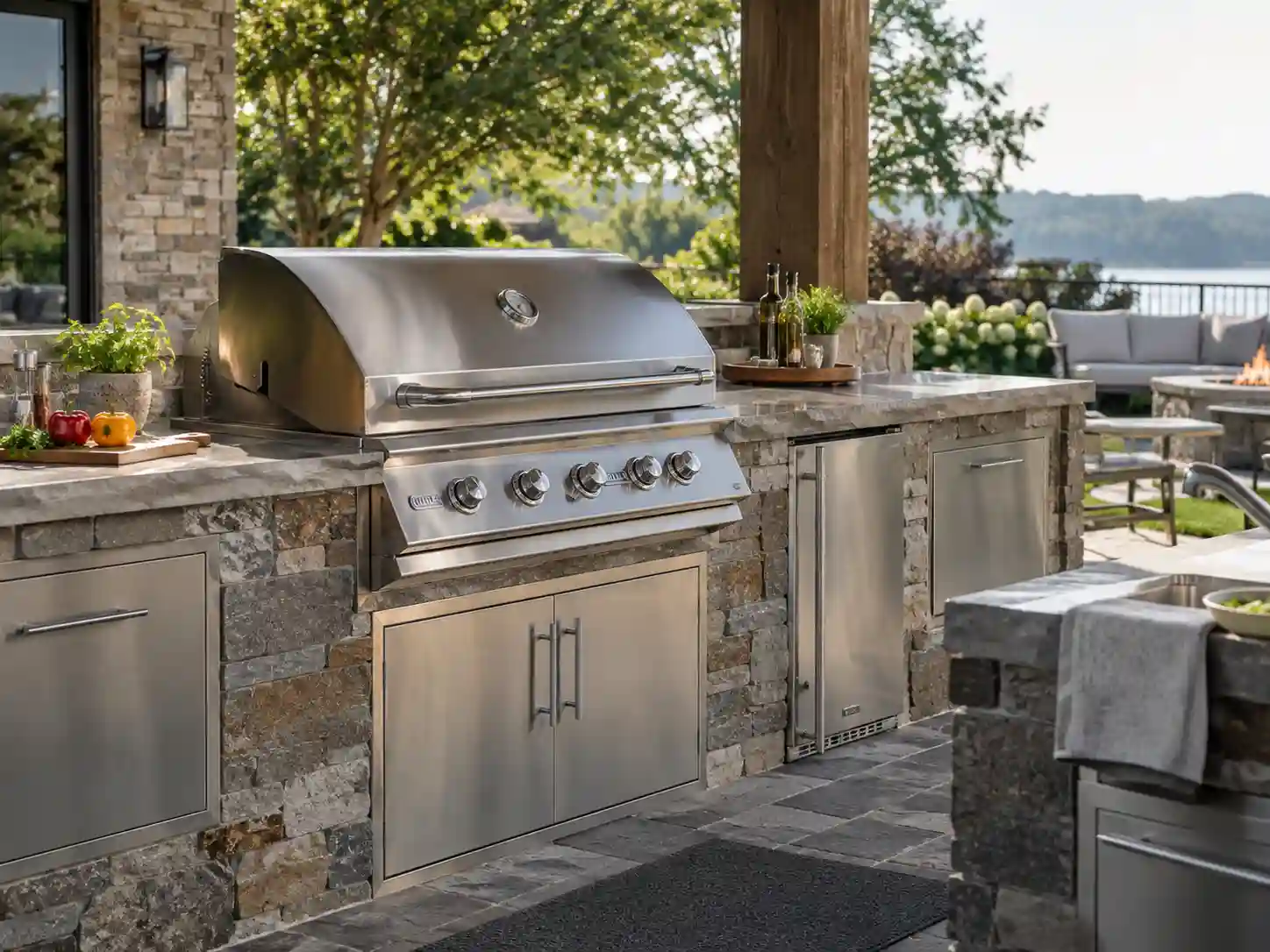 Best outdoor grills for outdoor kitchen planning and built-in safety layout