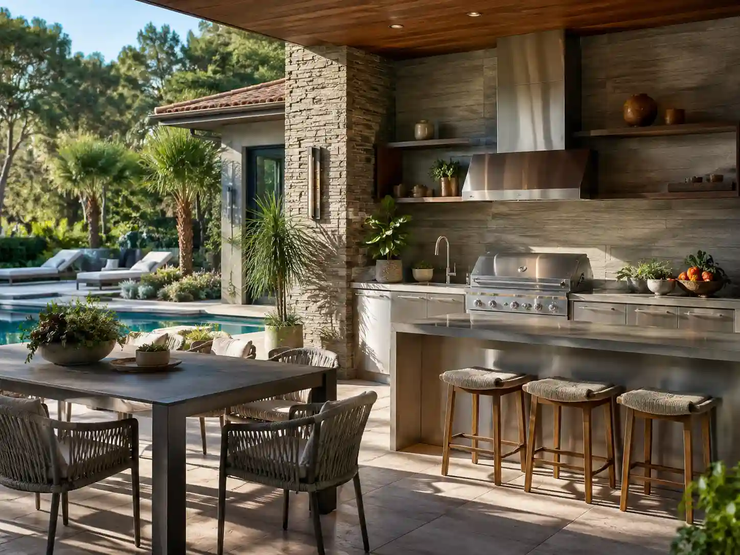 What Are the Advantages of an Open Outdoor Kitchen